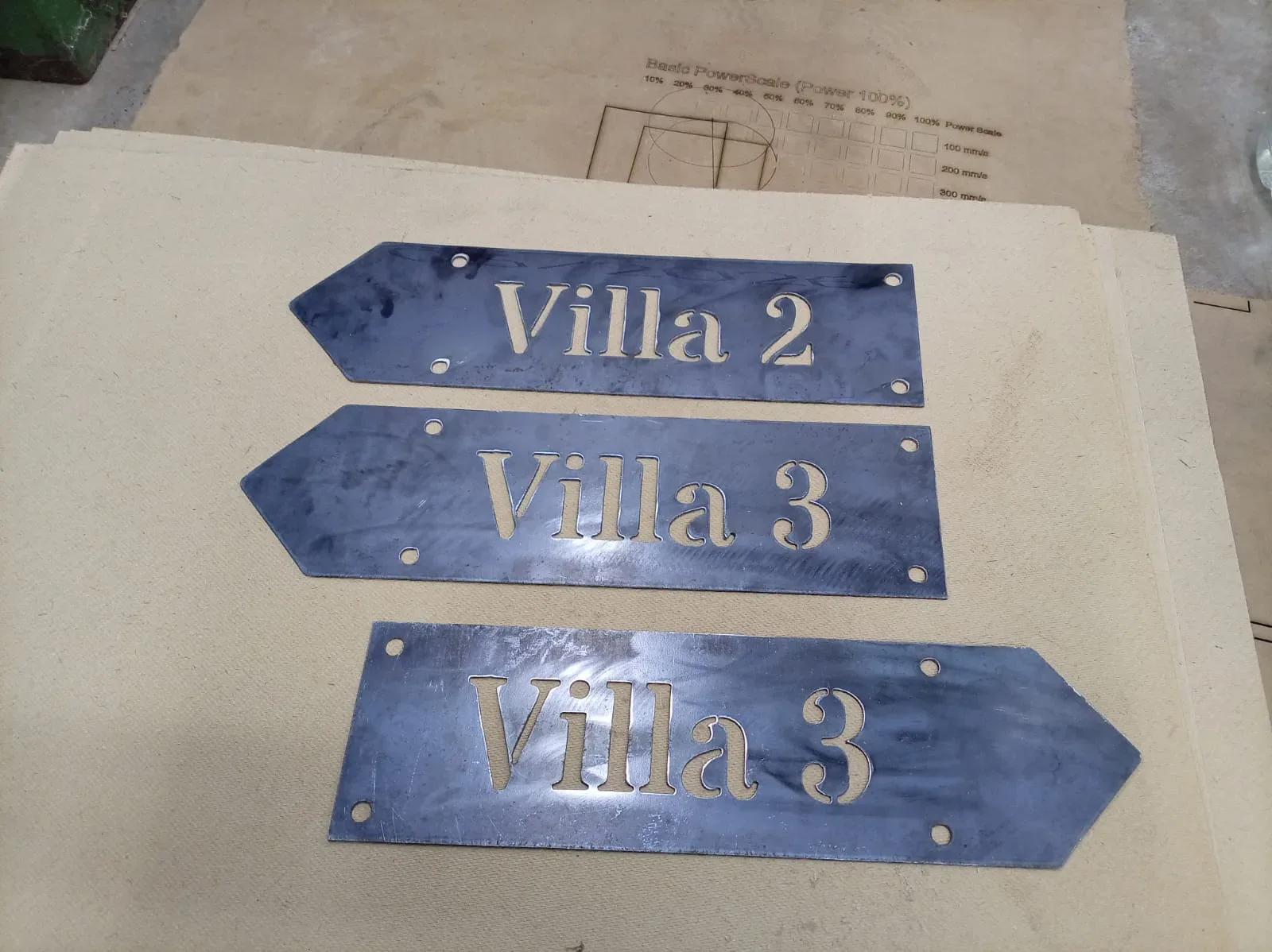Lodge direction signs